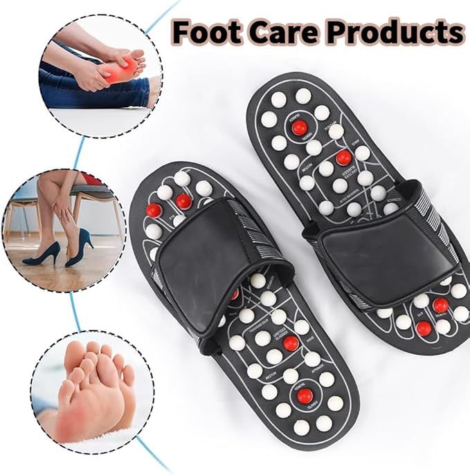 Message Slippers, Rotating Acupressure Foot Massager